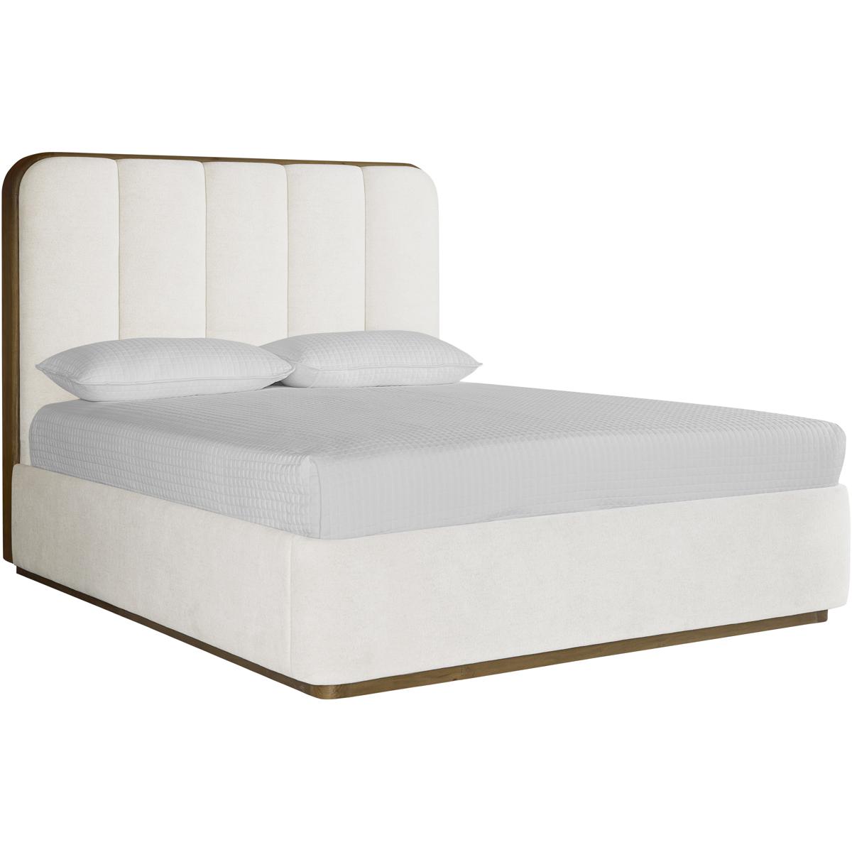 Bideford Modern Classic White Tufted Bed - Queen